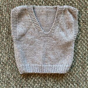 Hand Knit Baby Vest